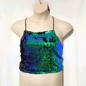Sequin Cami Tank Top